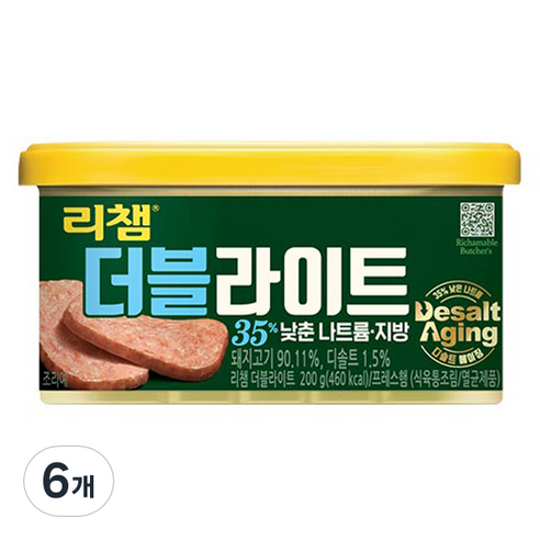 리챔 동원 더블라이트, 200g, 6개