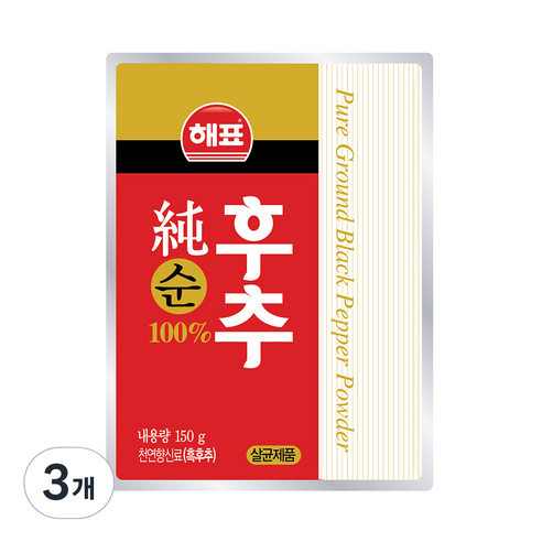 해표 순후추, 150g, 3개