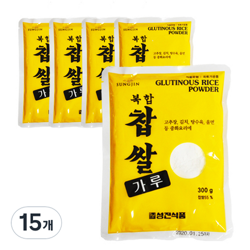 성진 복합 찹쌀 가루, 300g, 15개