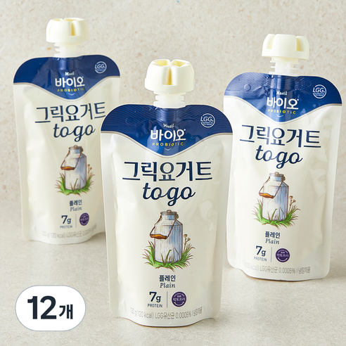 매일바이오 그릭 요거트 플레인, 120g, 3개입, 4개