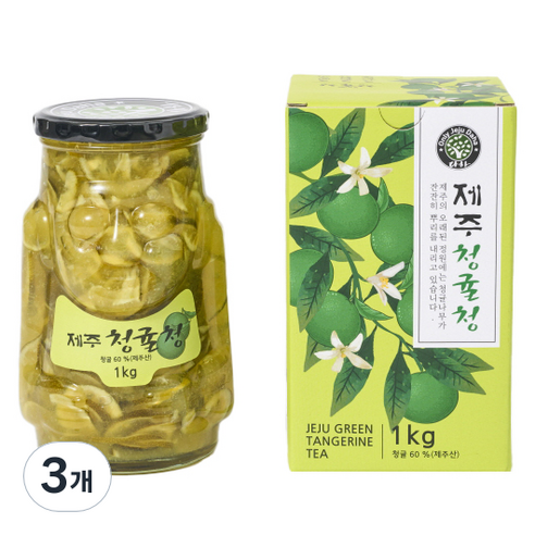 다하 제주 청귤청, 1kg, 1개입, 3개