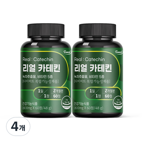 퍼니트 리얼 카테킨 800mg, 60정, 4개