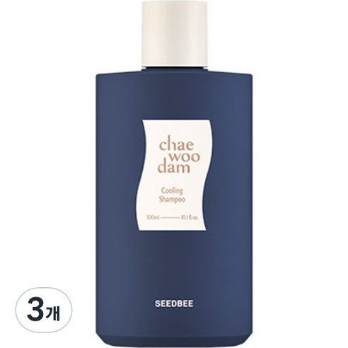 씨드비 채우담 쿨링 샴푸, 300ml, 3개