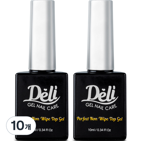 델리뷰티 퍼펙트 논와이프 탑 젤, 10ml, 10개, 투명