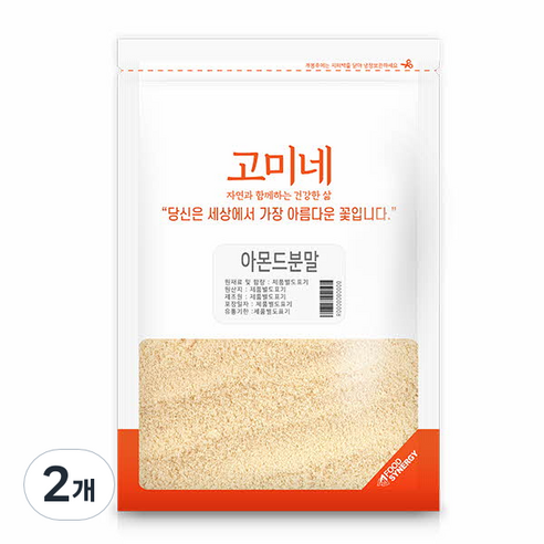 고미네 아몬드분말, 1kg, 2개