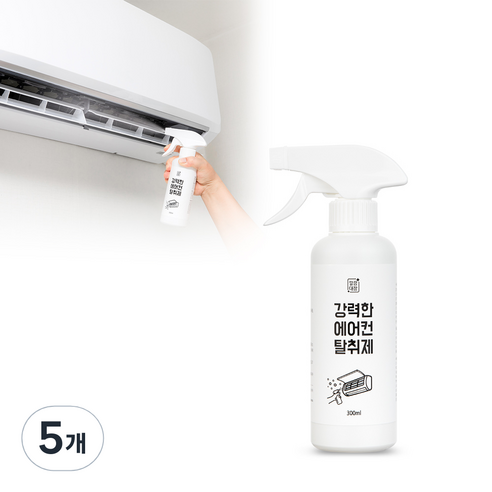 깔끔대장 강력한 에어컨 탈취제, 300ml, 5개