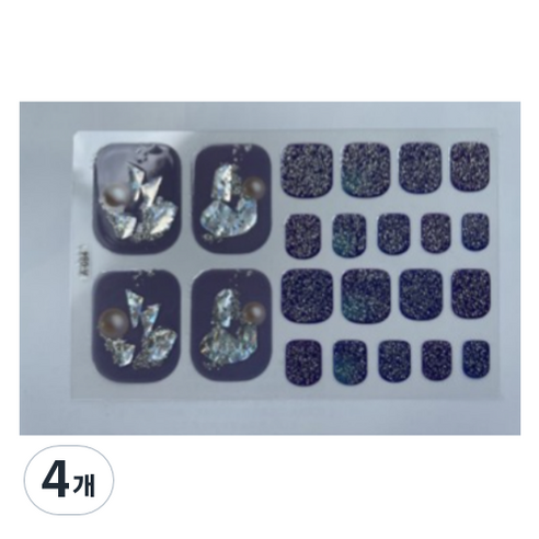 블루코지 패디팁 스티커 발꾸미기, 4개, Type 19