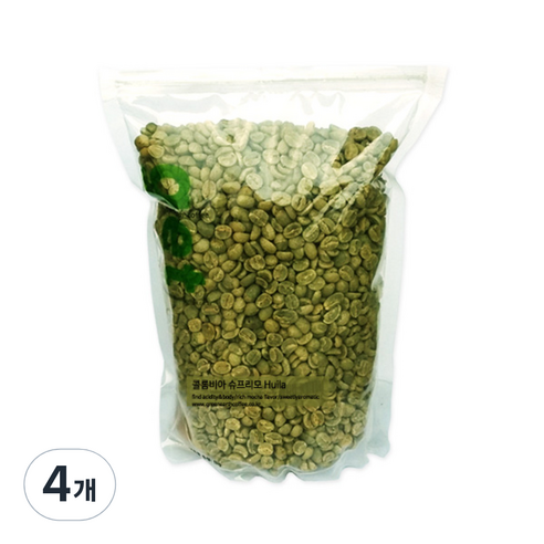 그린어쓰 콜롬비아슈프리모Huila, 500g, 4개