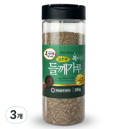 복이네먹거리 국산 고소한 들깨가루, 100g, 3개