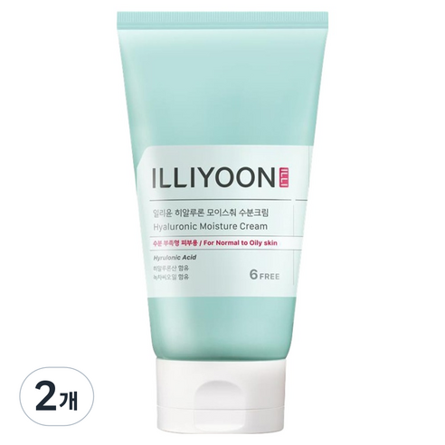 일리윤 히알루론 모이스춰 수분크림, 2개, 105ml