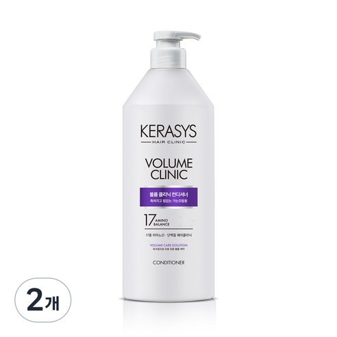 케라시스 볼륨 클리닉 단백질 컨디셔너 플로럴 파우더 향, 980ml, 2개