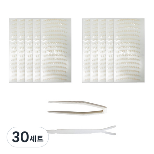 다크니스 레이스 쌍꺼풀 테이프 일반형 80회분, 베이지, 30세트