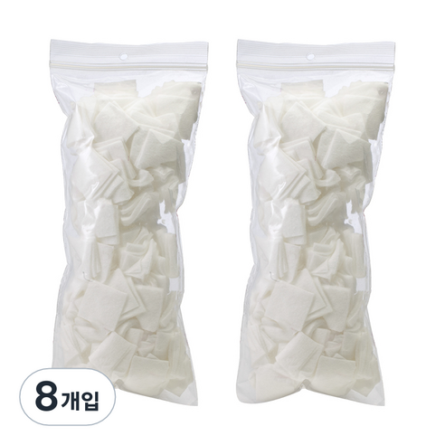 유리네일 쏙오프 전용 화장솜 200p, 8개
