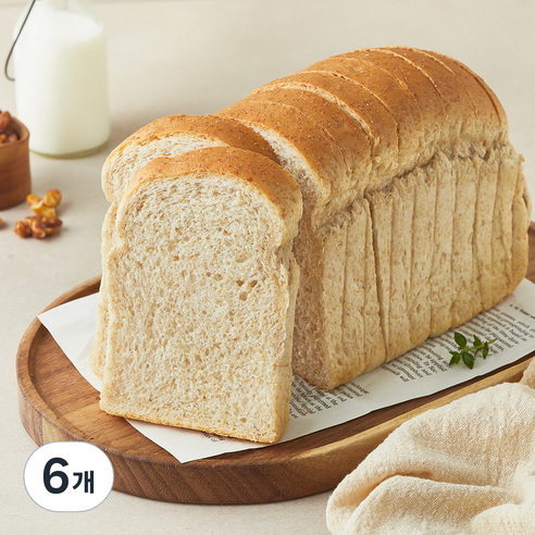 그래밀 알곡그대로눌러내린 통밀식빵, 450g, 6개, 1개입