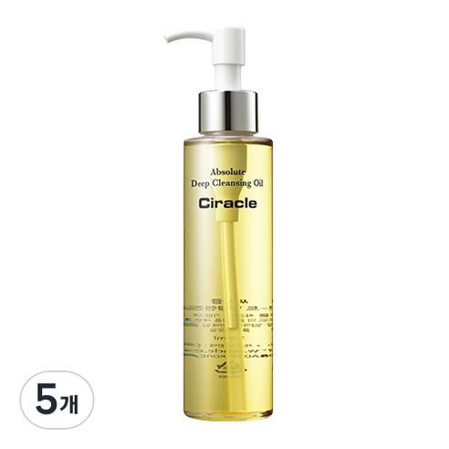 씨라클 앱솔루트 딥 클렌징 오일, 150ml, 5개