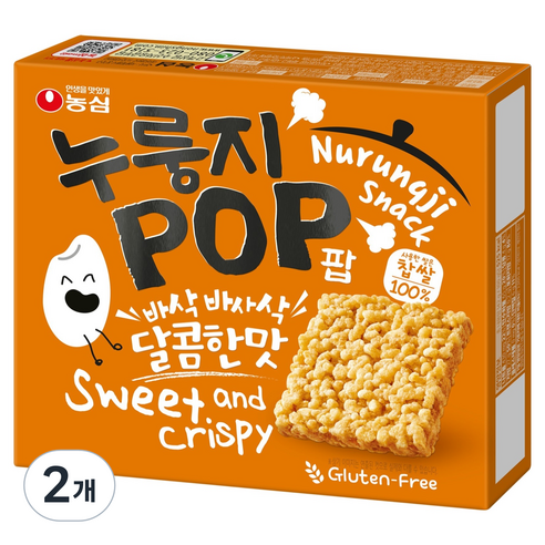 농심 누룽지팝, 2개, 142g