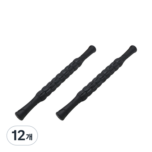 MAME 롤러 마사지스틱, 12개, 블랙
