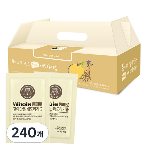 통째로 갈아만든 배도라지즙, 100ml, 240개