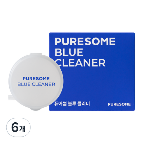 바디럽 퓨어썸 블루 클리너 자동 변기 세정제, 60g, 6개