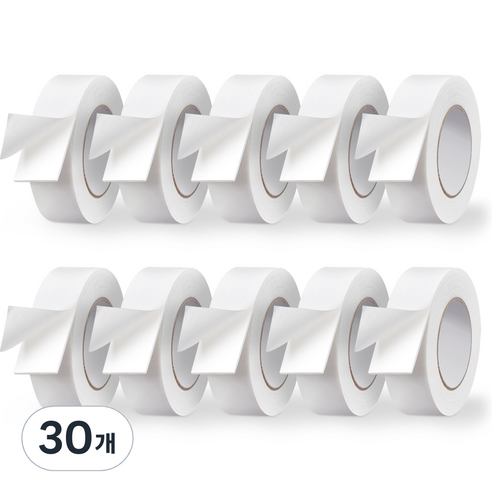 아뜰라임 다용도 스폰지 초강력 접착 폼 양면 테이프 5cm x 3m, 혼합색상, 30개