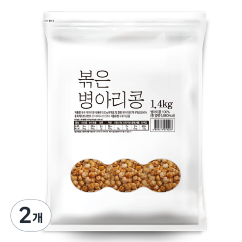 대구농산 볶은 병아리콩 봉, 1.4kg, 2개