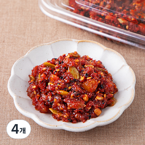 식탁위의사계 청어알 씨앗 비빔 젓갈, 110g, 4개