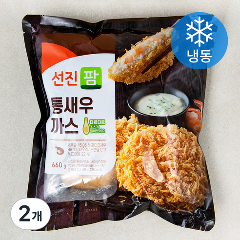 선진팜 통새우 까스 (냉동), 660g, 2개