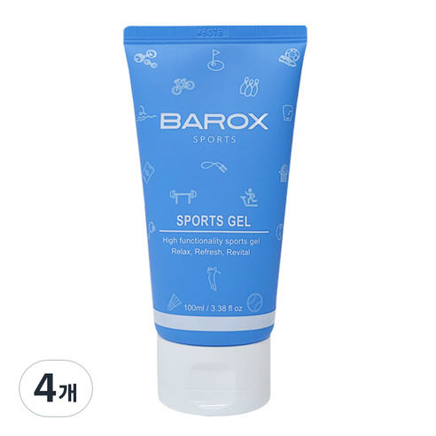 바록스 스포츠 겔, 100ml, 4개