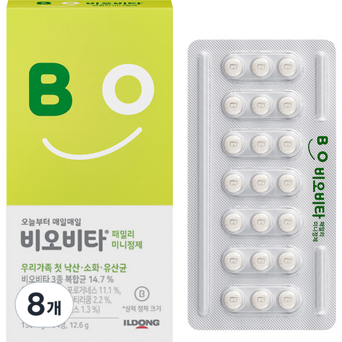 비오비타 패밀리 미니정제 12.6g, 84정, 8개