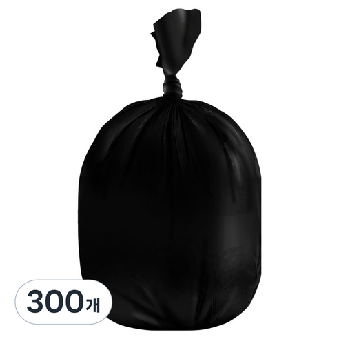 청소해결사 배접쓰레기 비닐봉투 검정, 300개, 80L