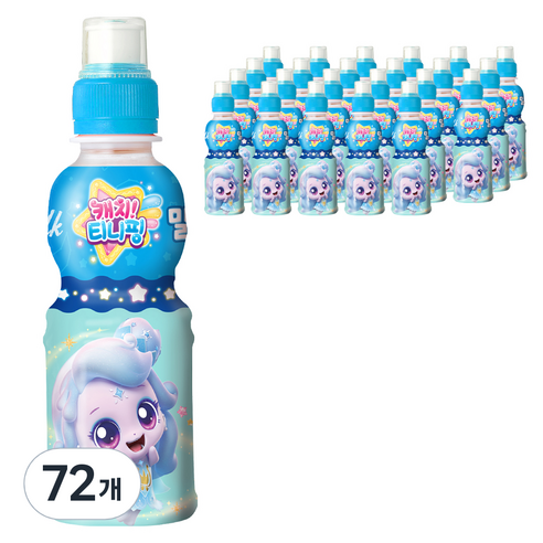 웅진 캐치 티니핑 밀크맛 음료, 200ml, 72개