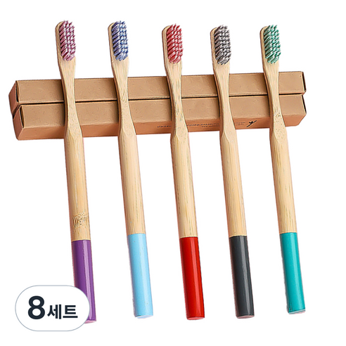 다다랜드 나선형 대나무 임산부 칫솔 5종 세트, 8세트, 5개