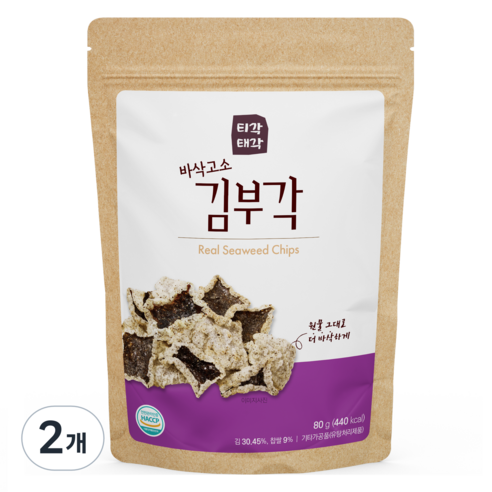 티각태각 바삭고소 김부각, 80g, 2개