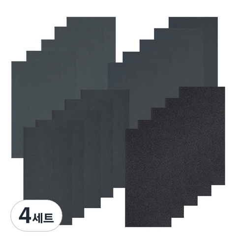 지오비즈 종이사포 4종 20장 세트, 4세트