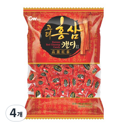 청우 고려홍삼캔디II, 4개, 900g