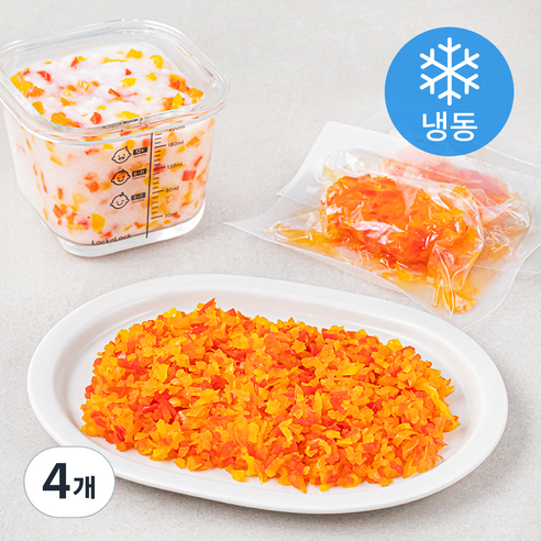 맘마유 파프리카 다짐 1단계 (냉동), 240g, 4개, 파프리카맛