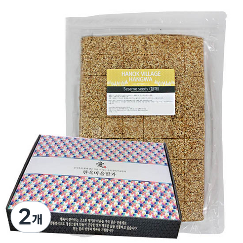 한옥마을한과 참깨강정, 1kg, 2개