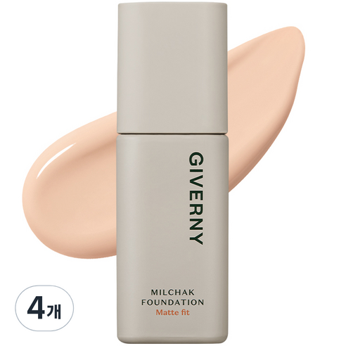 지베르니 밀착 매트핏 파운데이션 30ml, 4개, 17C 포슬린