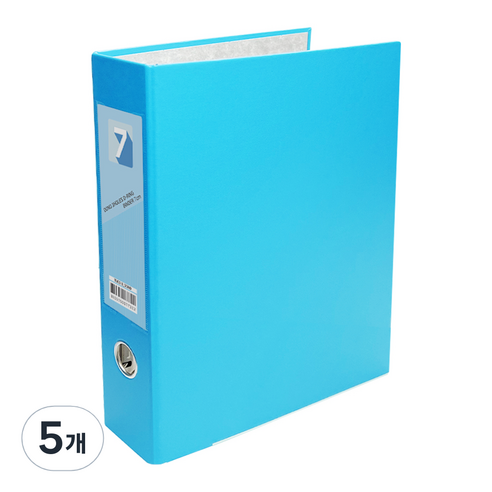 투코비 도노 D링 바인더 3공 A4 7cm, 하늘, 5개