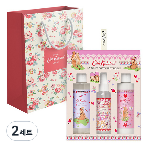 캐스키드슨 라 튤립 바디 케어 트리오 + 쇼핑백 세트, 2세트