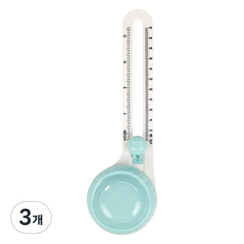 파스텔 원형 재단 콤파스 커터기, 민트, 3개