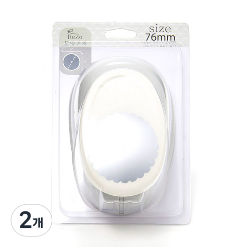 포코스 모양펀치 R-76 76mm, 34번 물결원, 2개