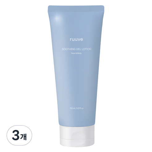 러베 유기농 수딩젤 로션, 3개, 150ml