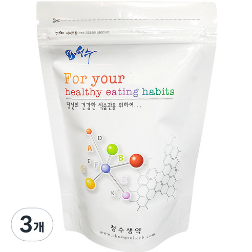 청수생약 뽕잎 분말, 500g, 3개
