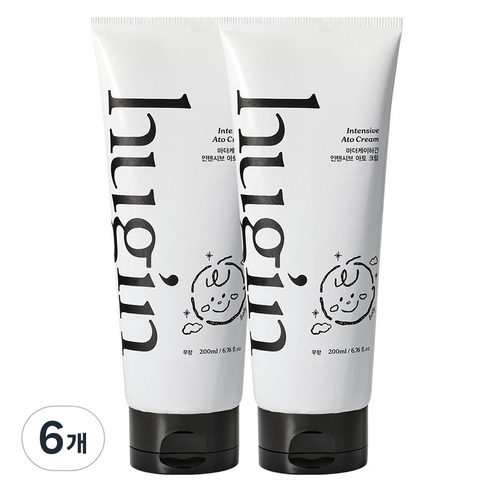 마더케이 허긴 유아용 인텐시브 아토 100시간 고보습 크림 무향, 200ml, 6개