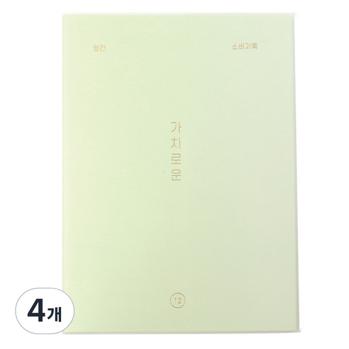 페이퍼리안 가치로운 월간 가계부 만년형, 4개, 03 페일민트