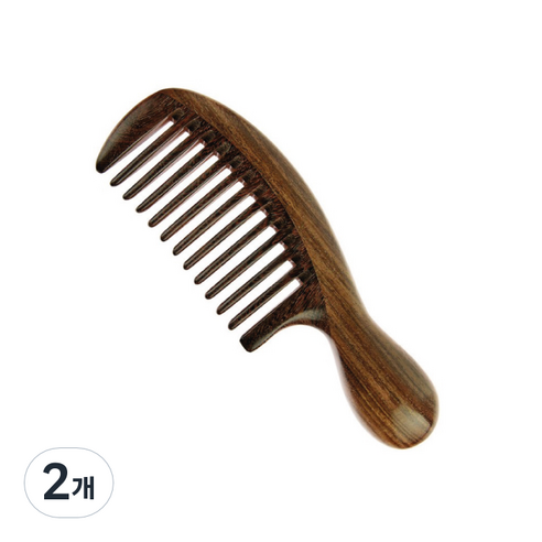 아리코 고급 나무 헤어브러쉬 3호, 2개