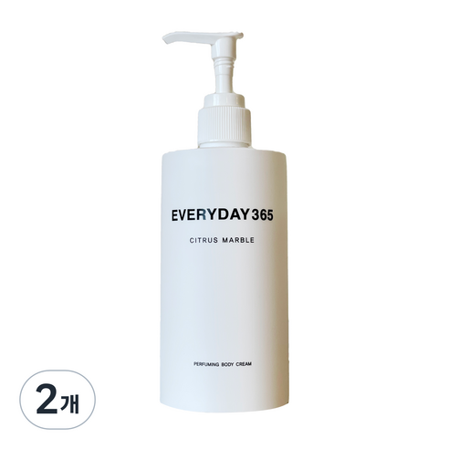 에브리데이365 퍼퓨밍 바디크림 시트러스마블, 300ml, 2개