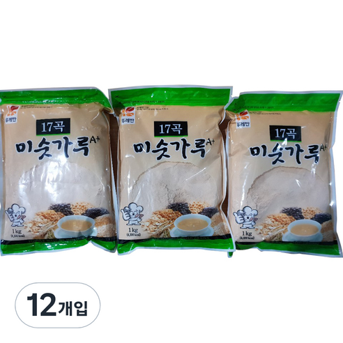 뚜레반 17곡 미숫가루 A+, 1kg, 12개