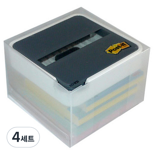 포스트잇 팝업 엣지 디스펜서 ED-330, 혼합색상, 400개입, 4세트